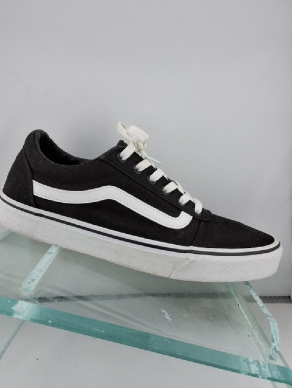 Vans Black and White Low-Top Skate Sneaker